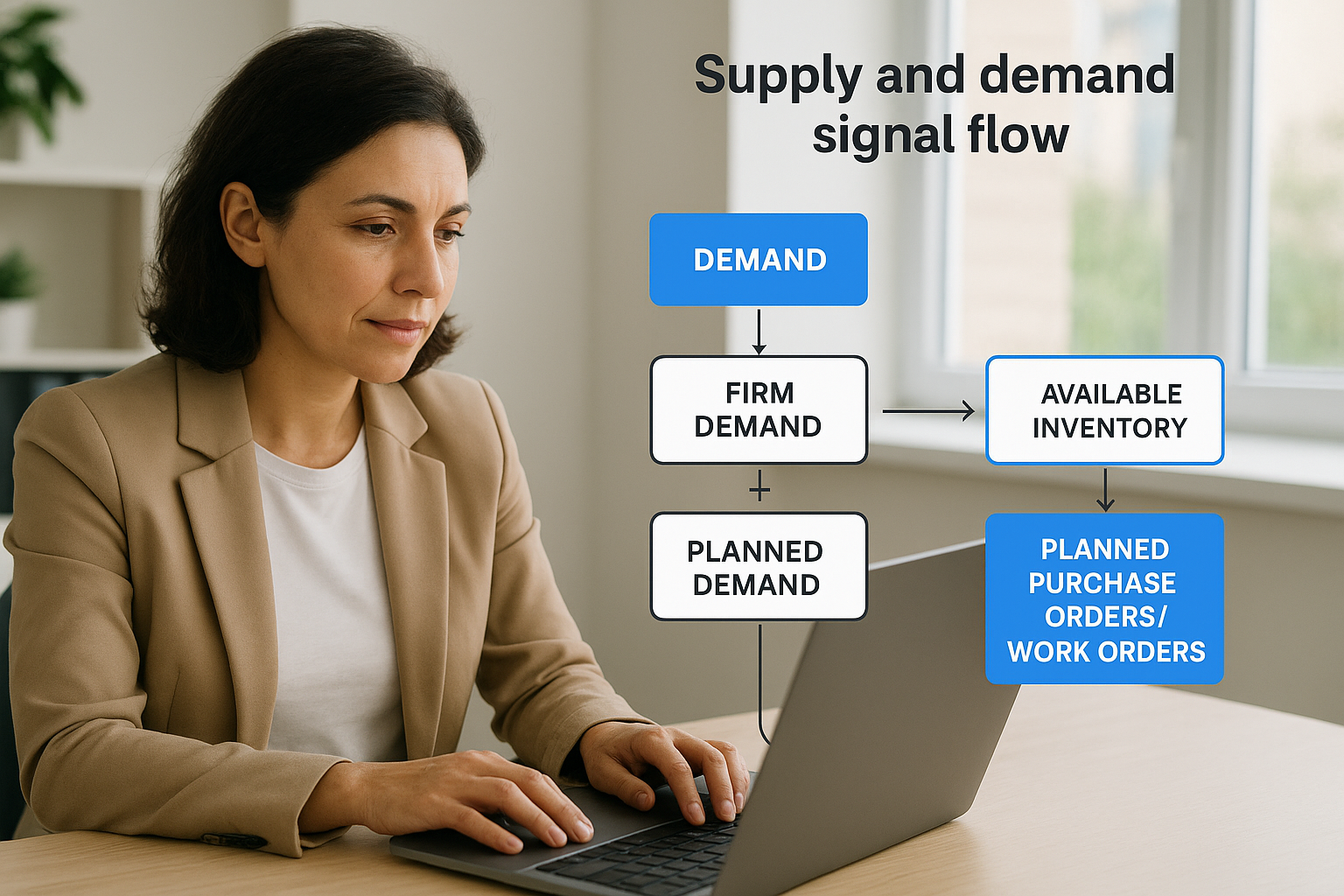 Supply and demand signal flow