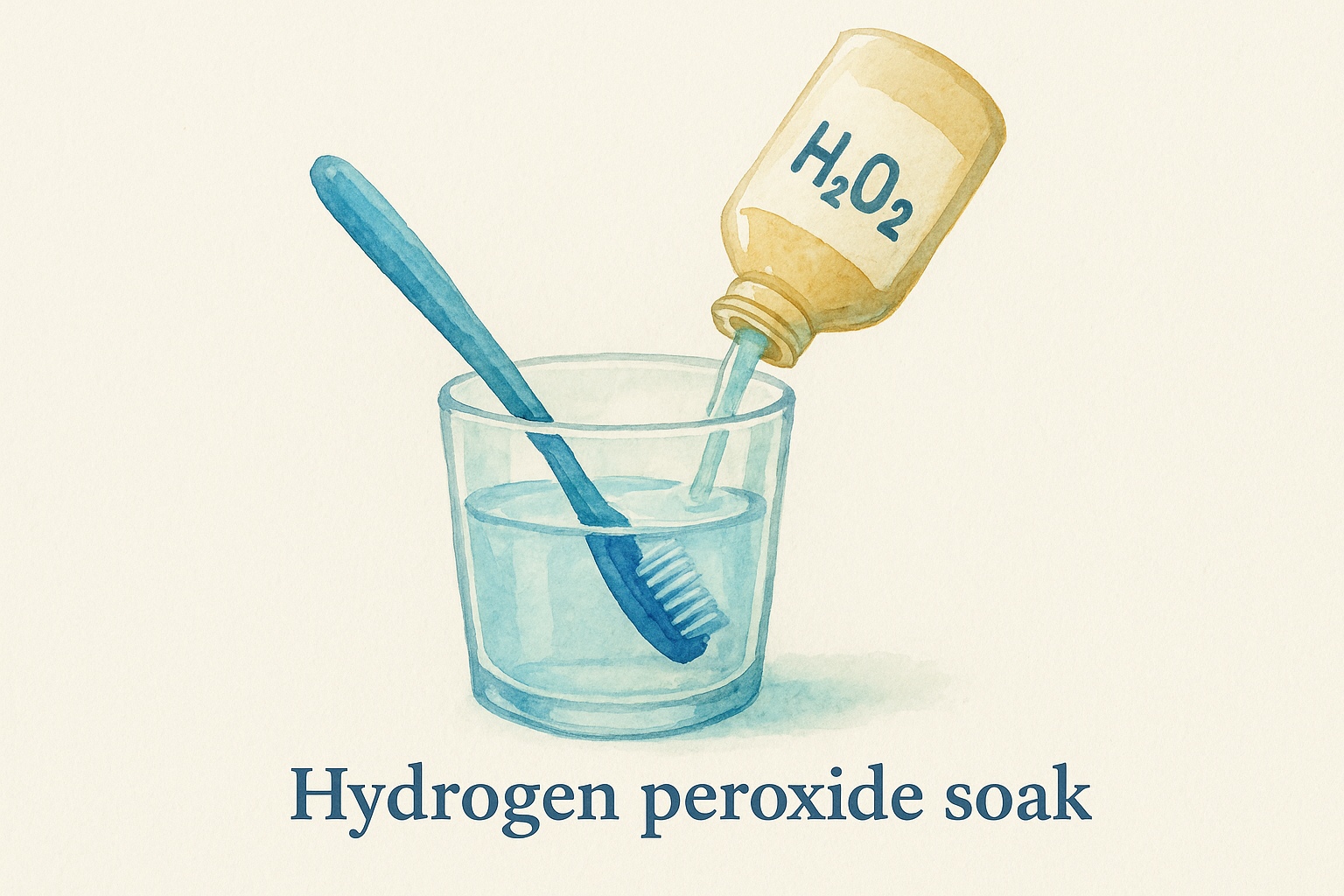 Hydrogen peroxide soak