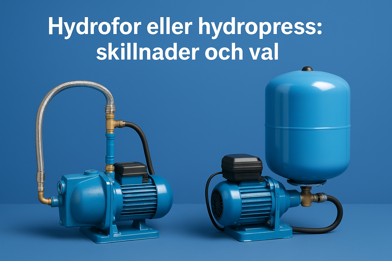 Hydrofor eller hydropress: skillnader och val