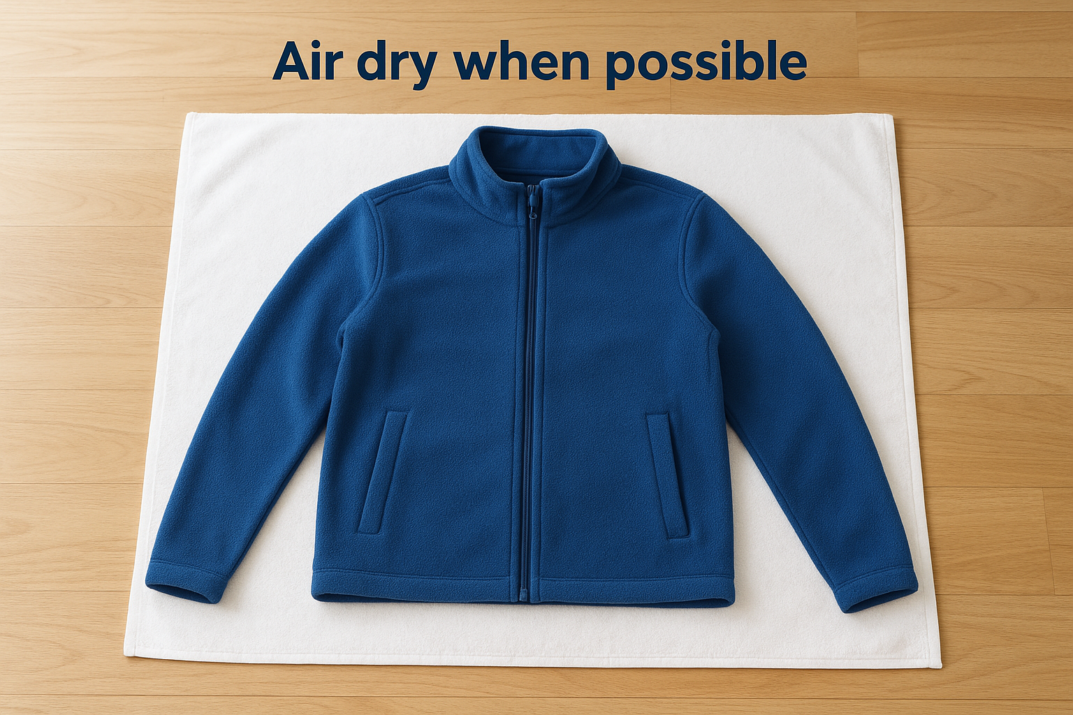 Air dry when possible