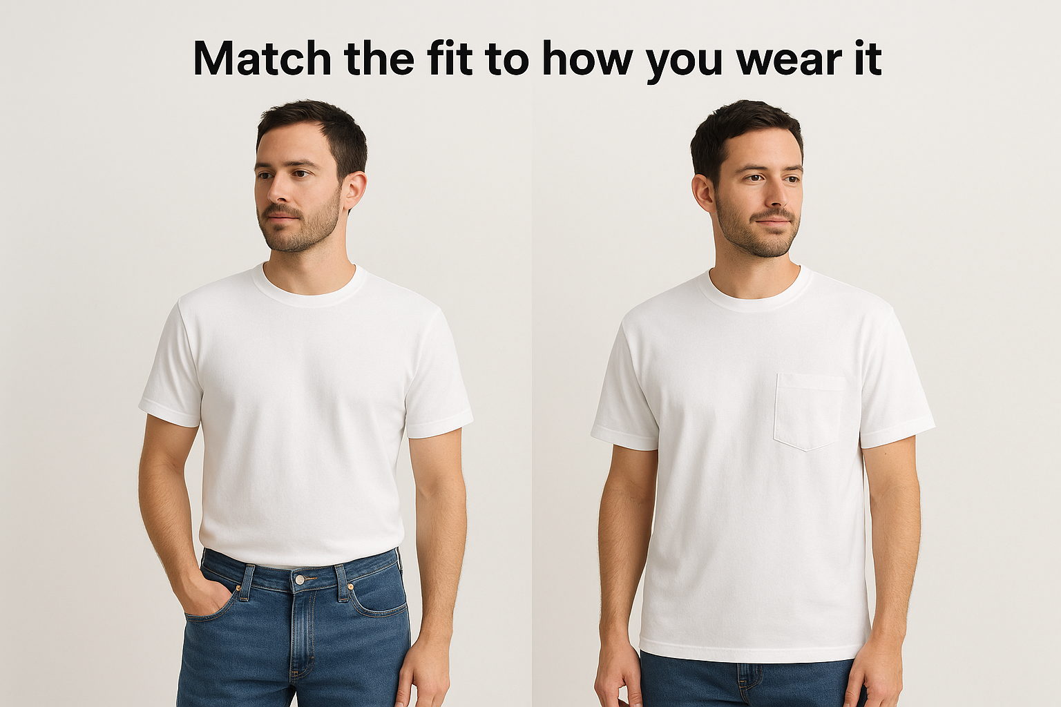 Match the fit to how you wear it