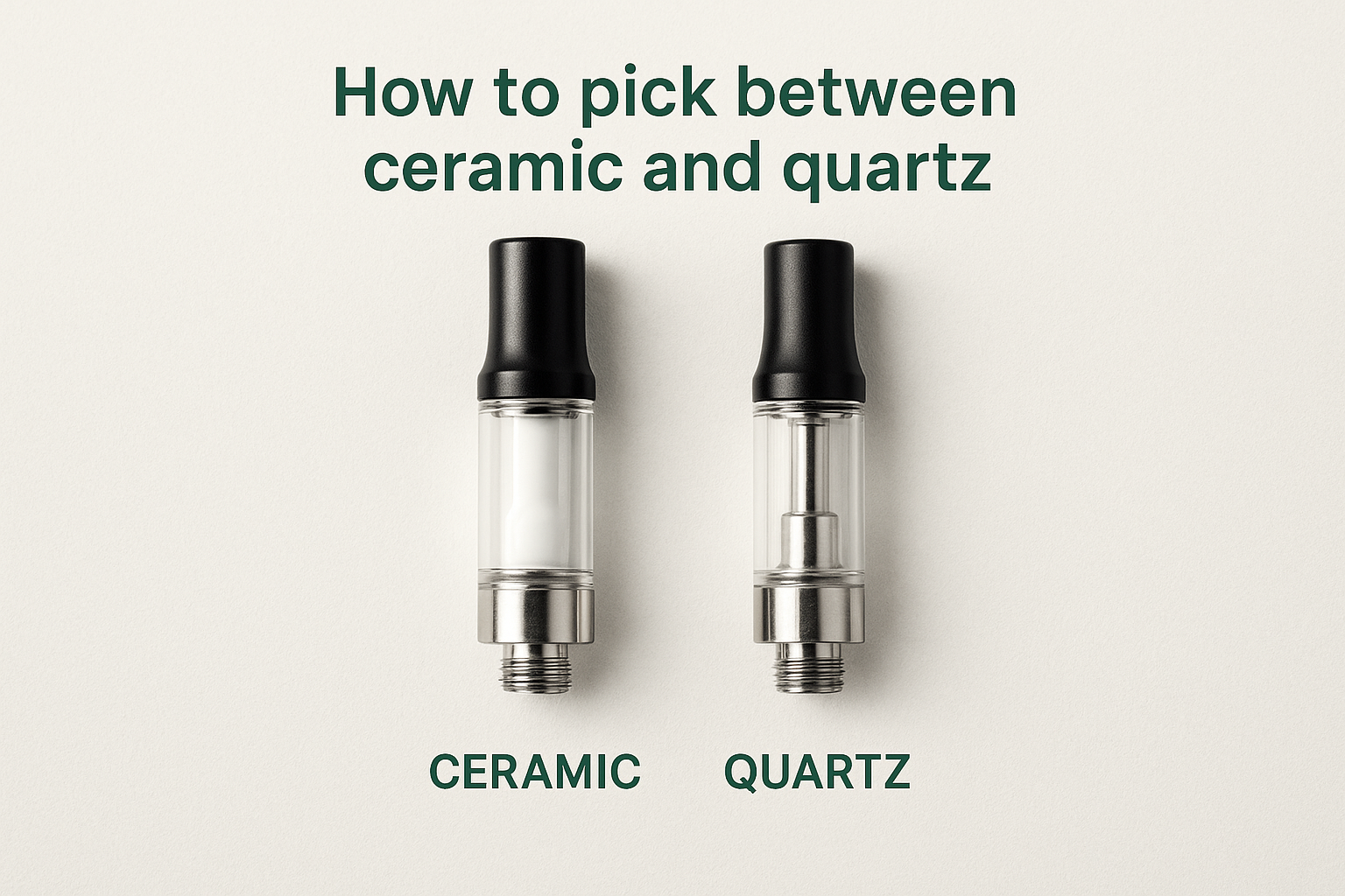 How to pick between ceramic and quartz