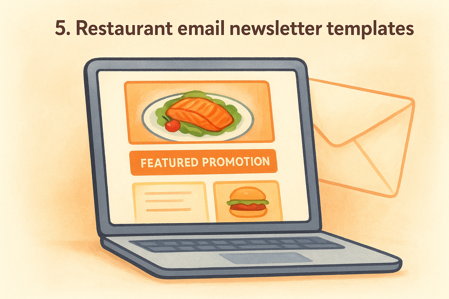 5. Restaurant email newsletter templates