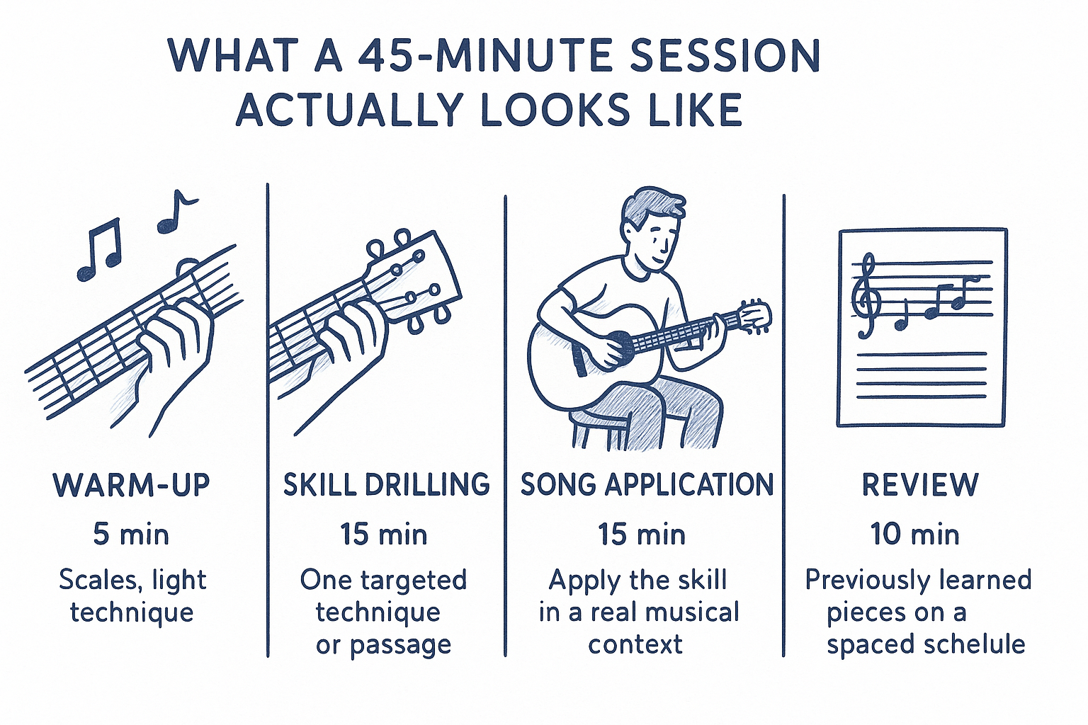 What a 45-minute session actually looks like