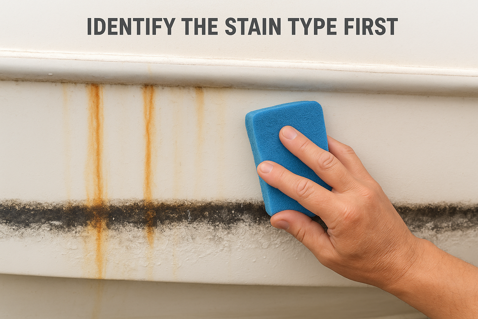 Identify the stain type first