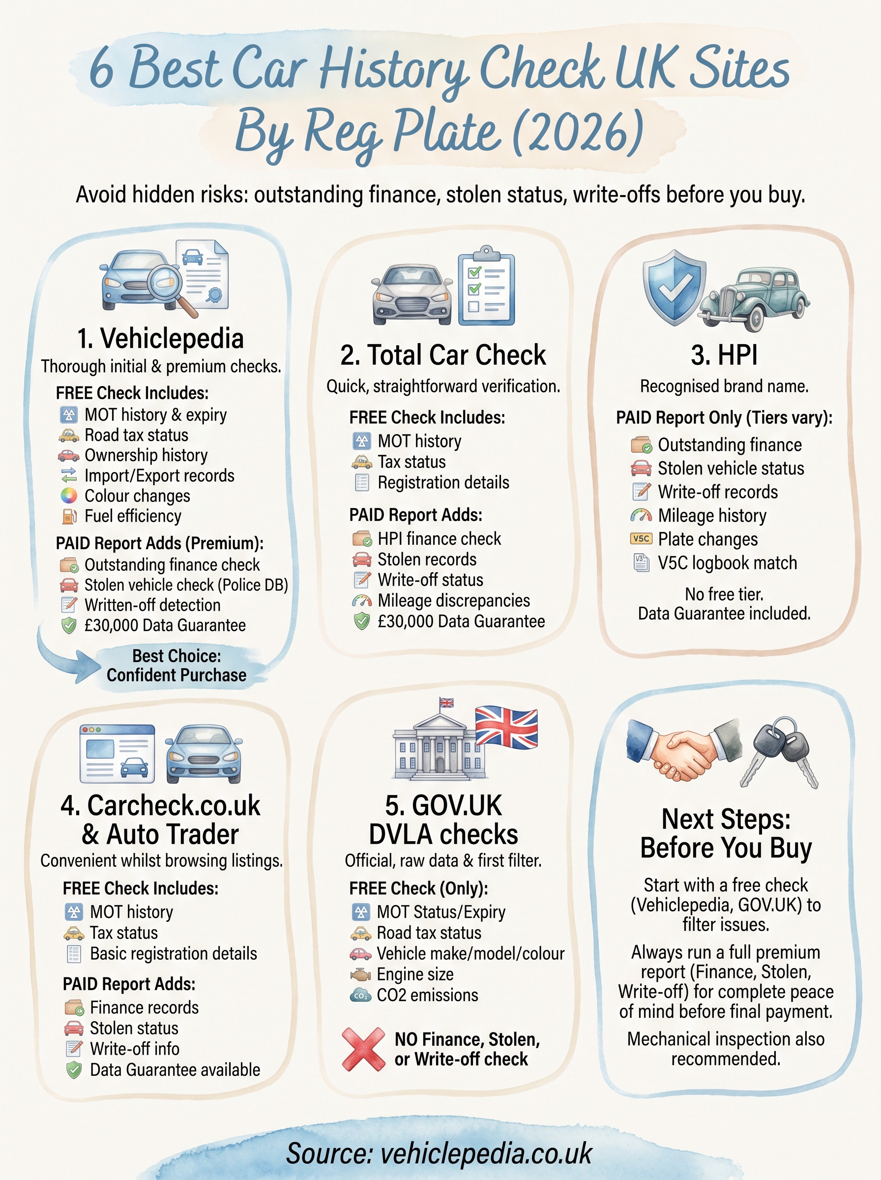 car history check uk infographic