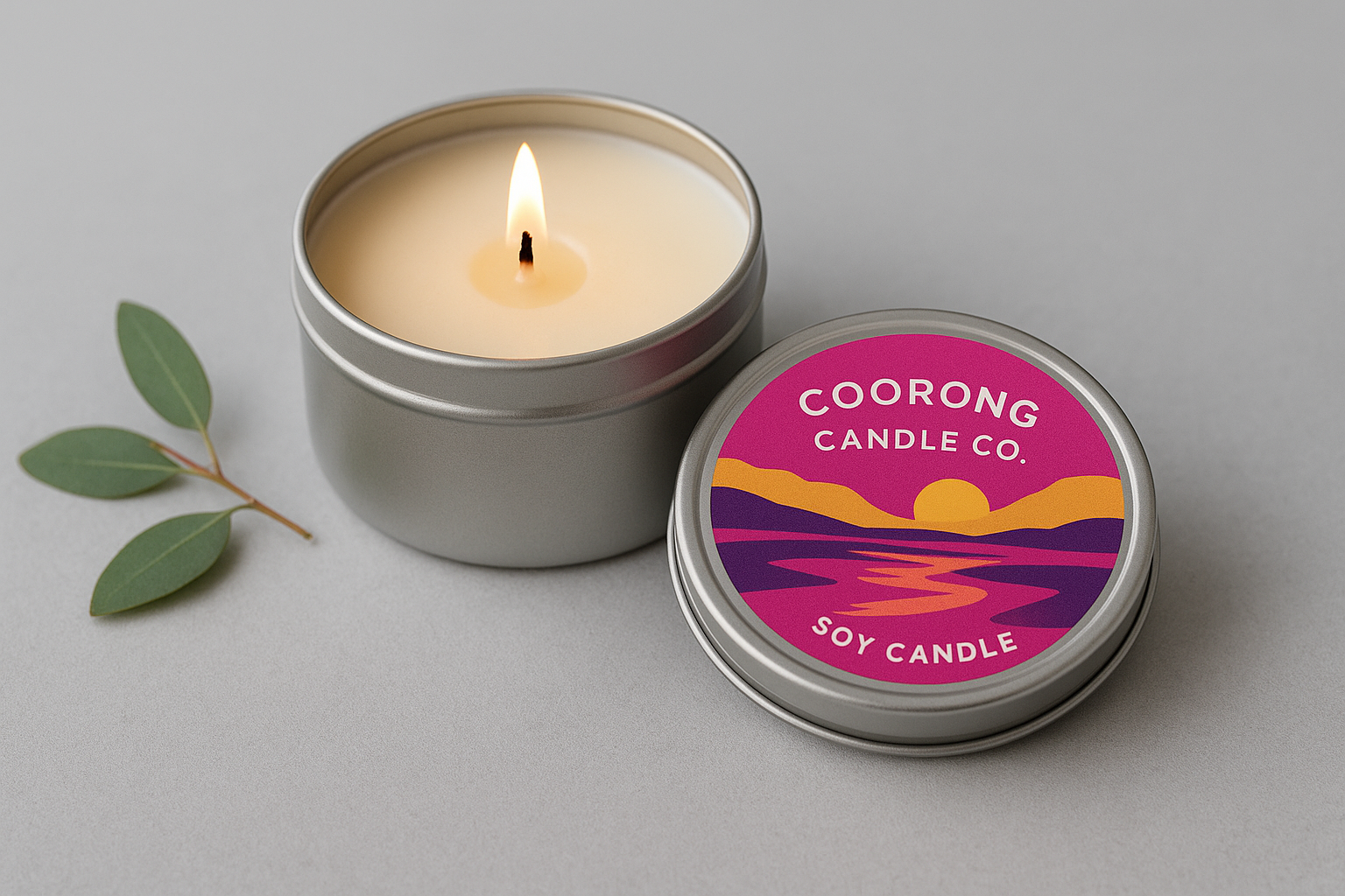 1. Coorong Candle Co. soy candle travel tins