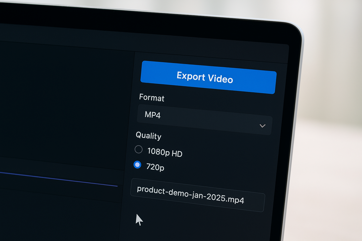 Export Your Finished Video