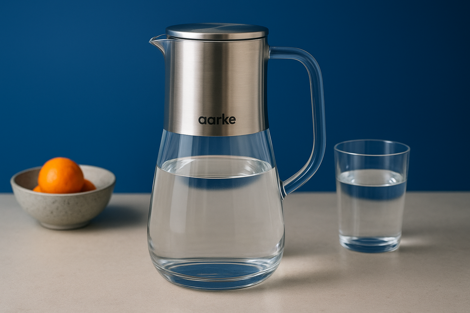 4. Aarke Purifier – premiumkanna i glas och stål