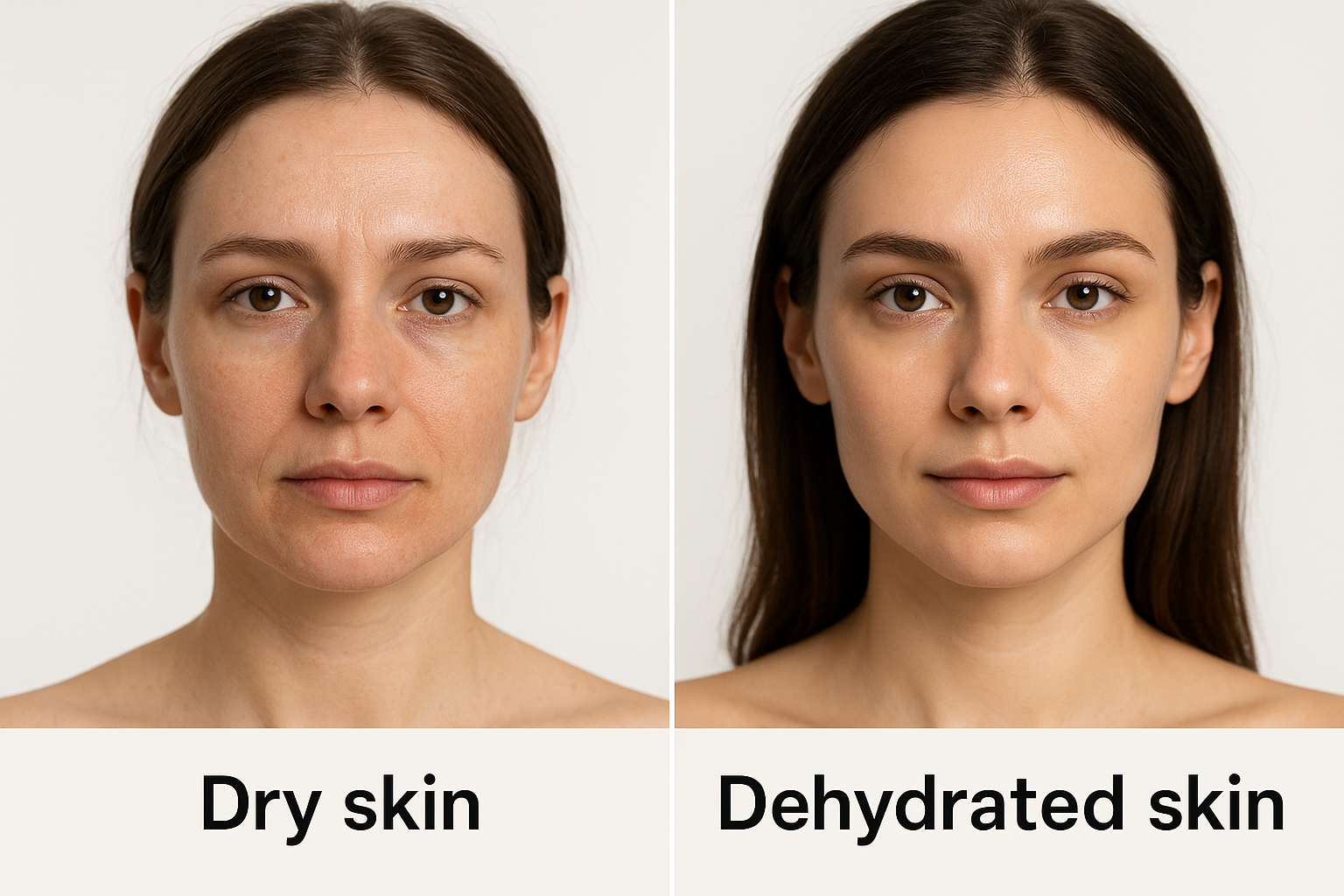 Dry skin vs dehydrated skin