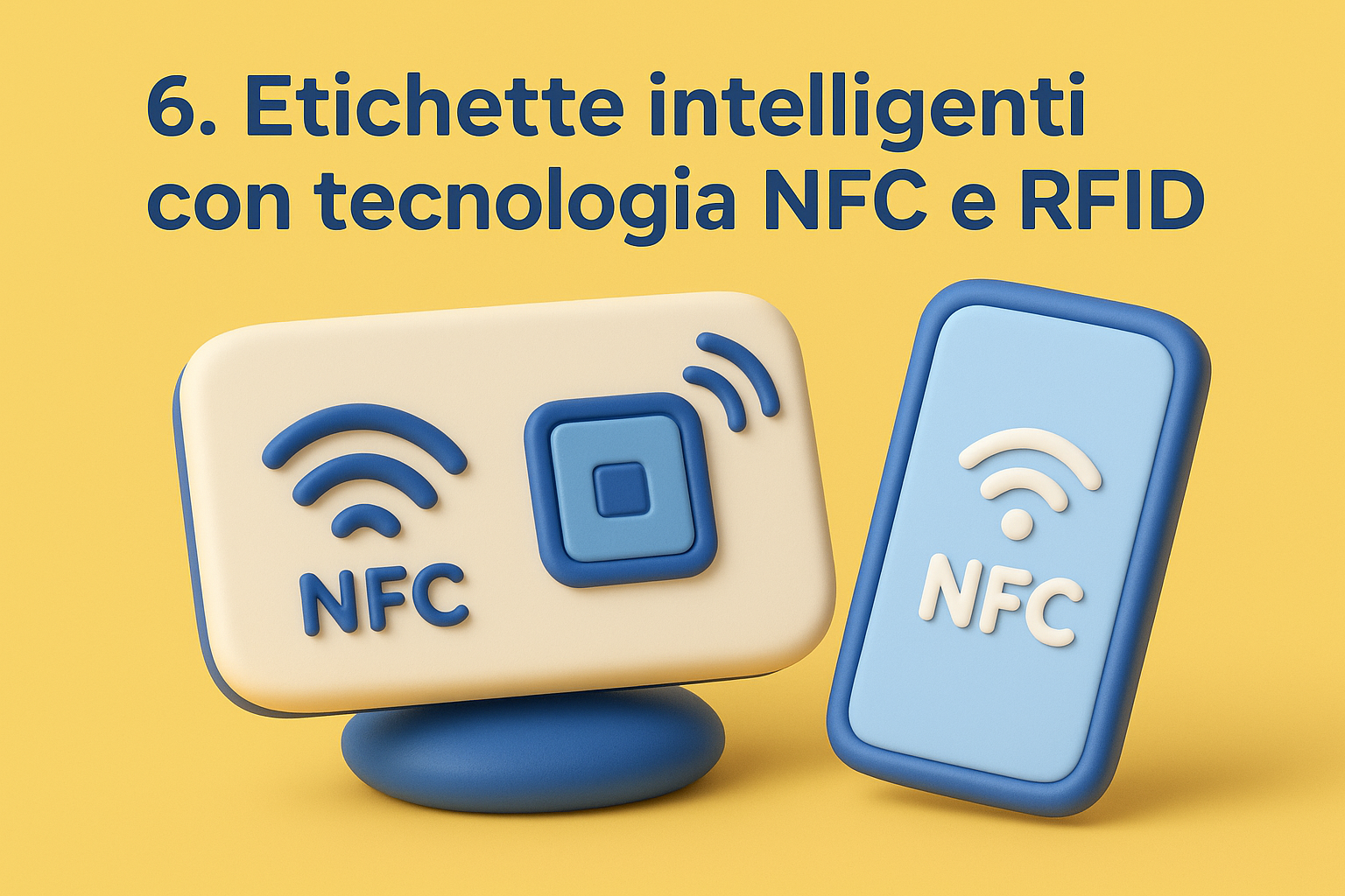 6. Etichette intelligenti con tecnologia NFC e RFID