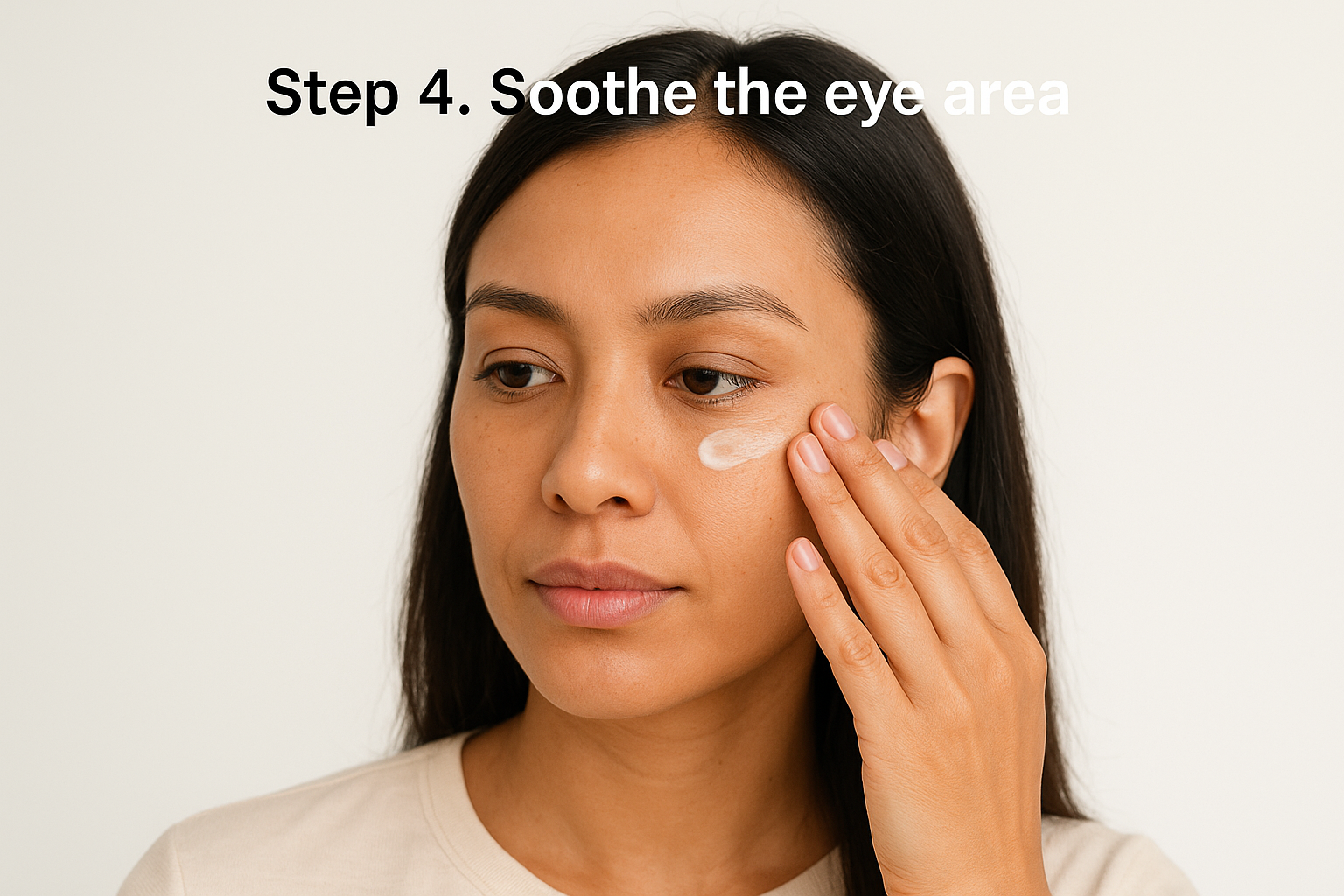 Step 4. Soothe the eye area