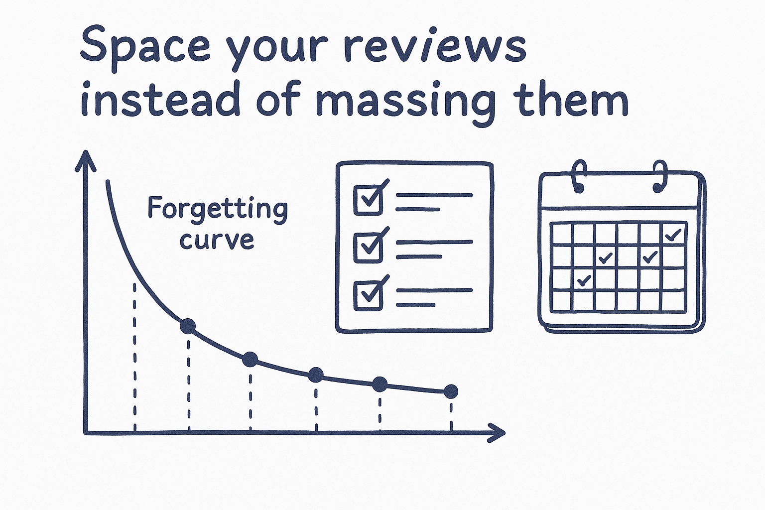 Space your reviews instead of massing them