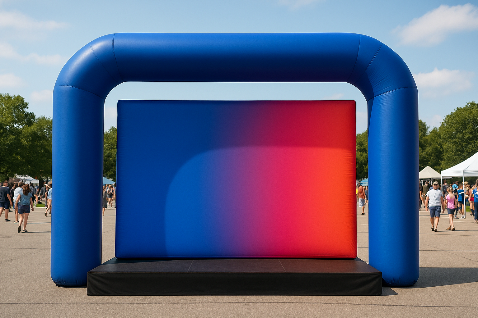 1. Custom inflatable arches and backdrops