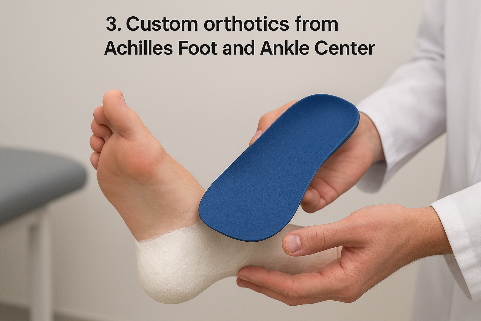 3. Custom orthotics from Achilles Foot and Ankle Center
