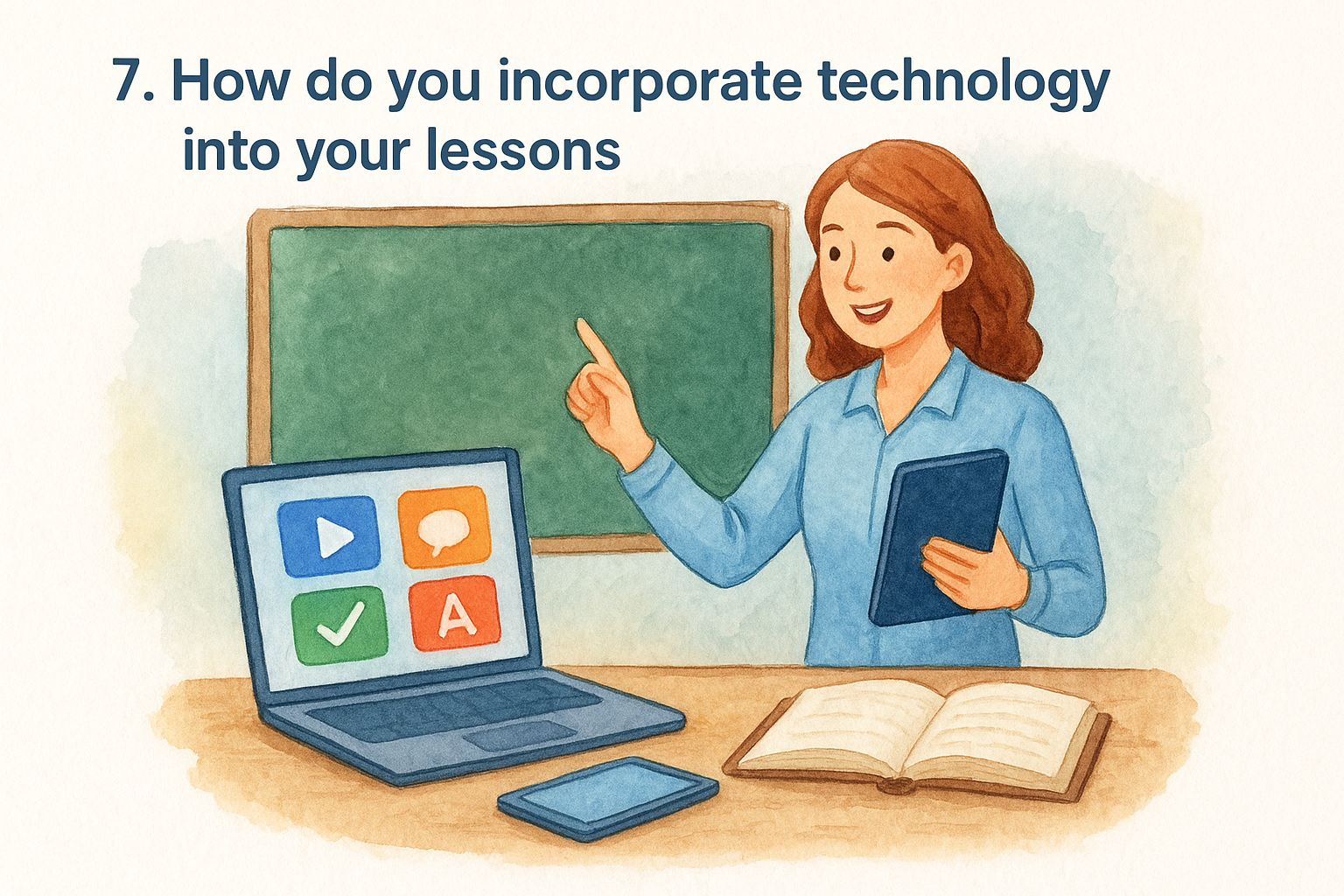 7. How do you incorporate technology into your lessons