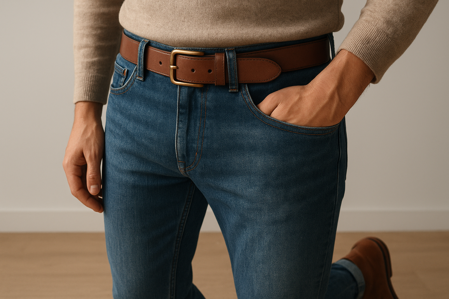 Assortir la couleur au jean et aux chaussures