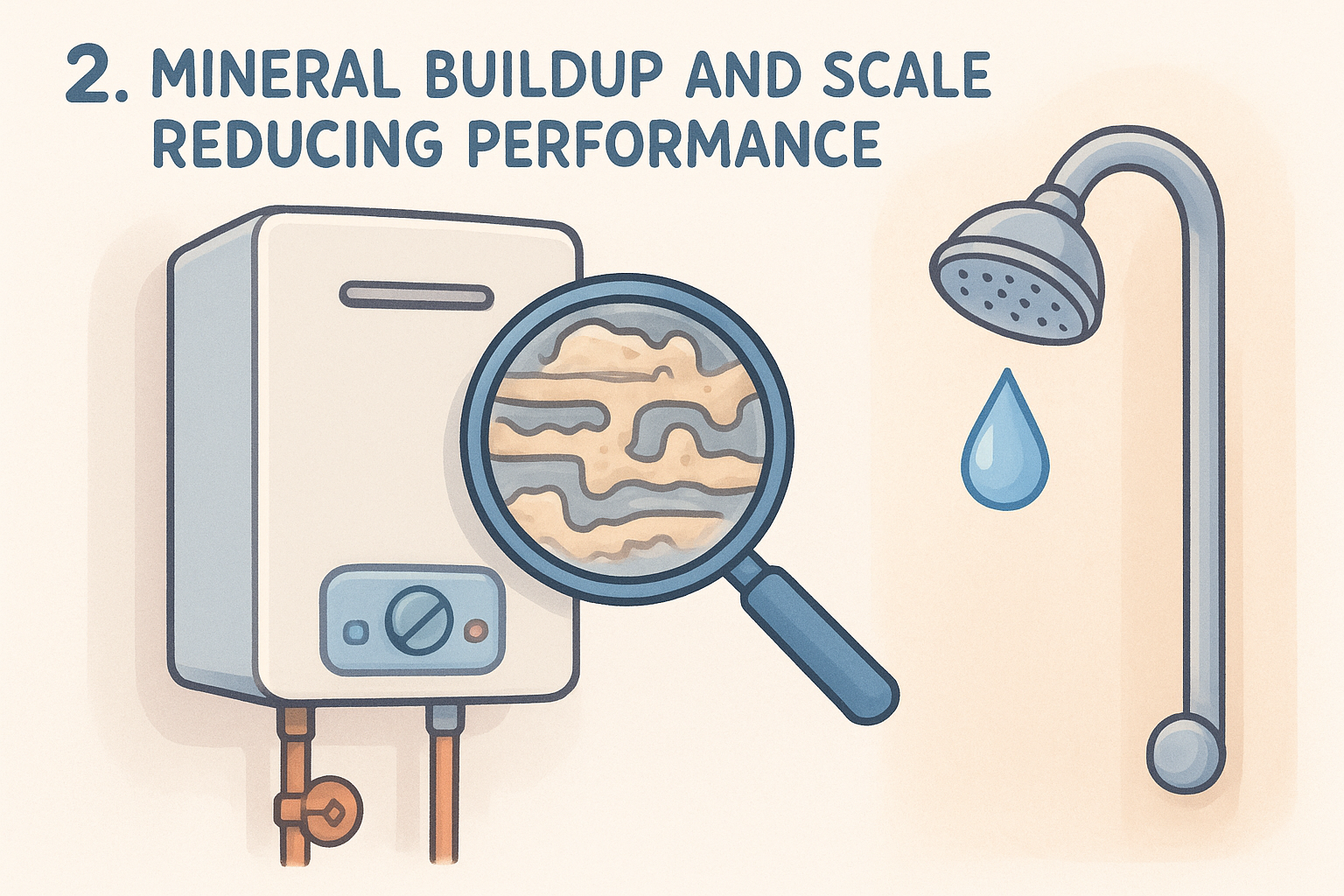 2. Mineral buildup and scale reducing performance