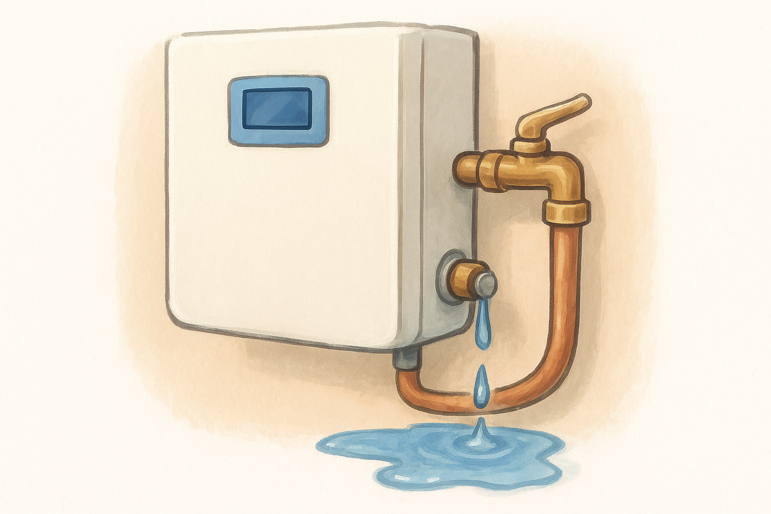 6. Leaks at the pressure relief valve or inlet filter