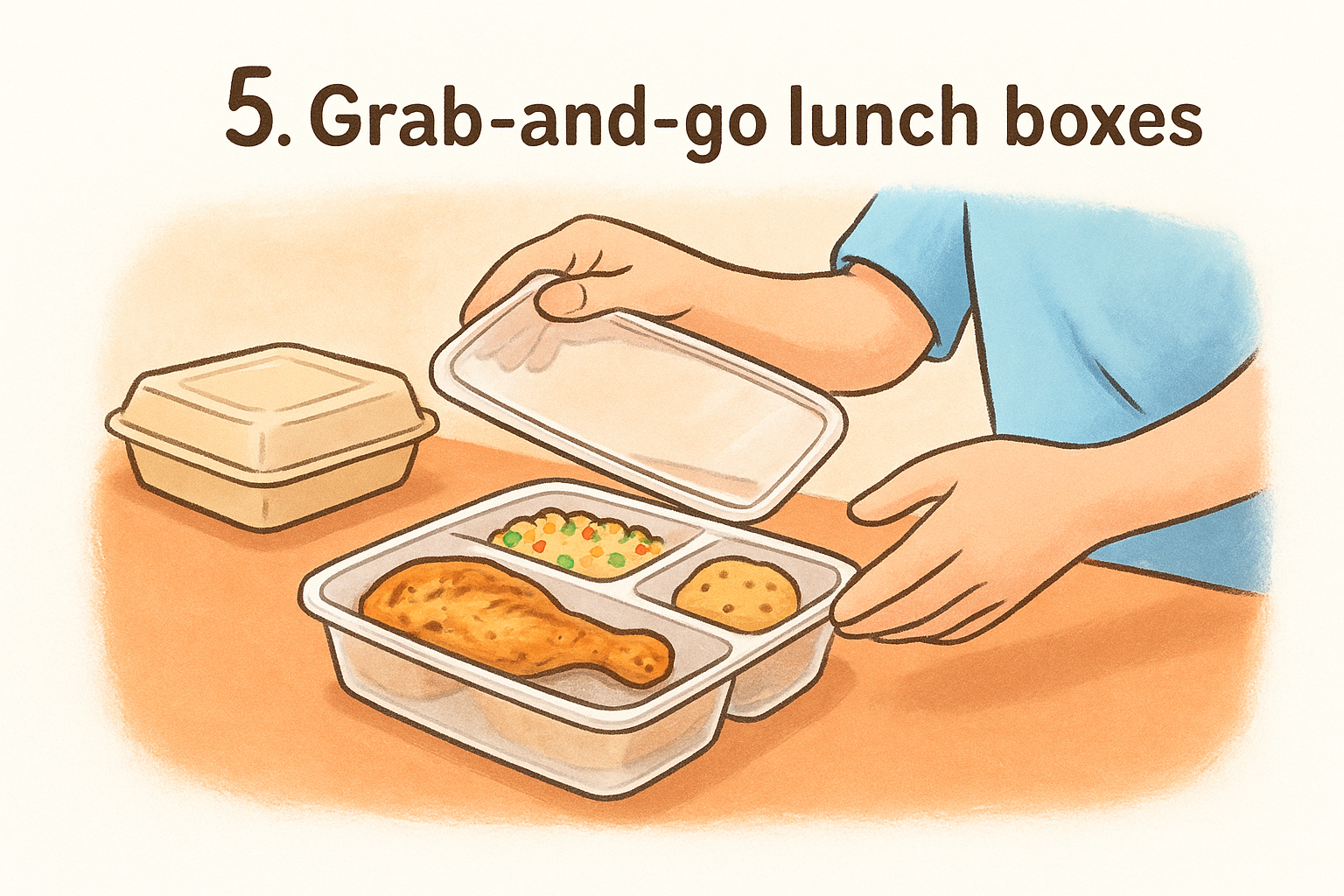5. Grab-and-go lunch boxes