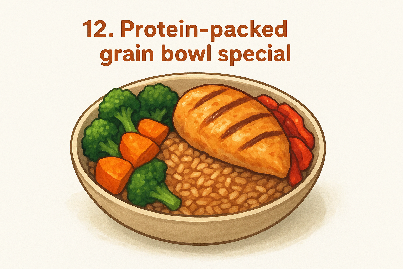 12. Protein-packed grain bowl special