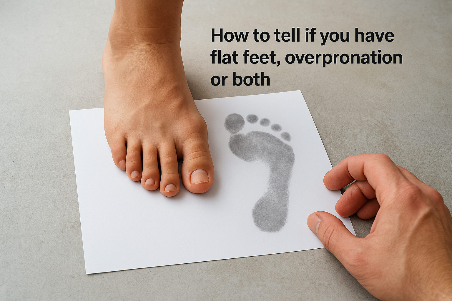 How to tell if you have flat feet, overpronation or both