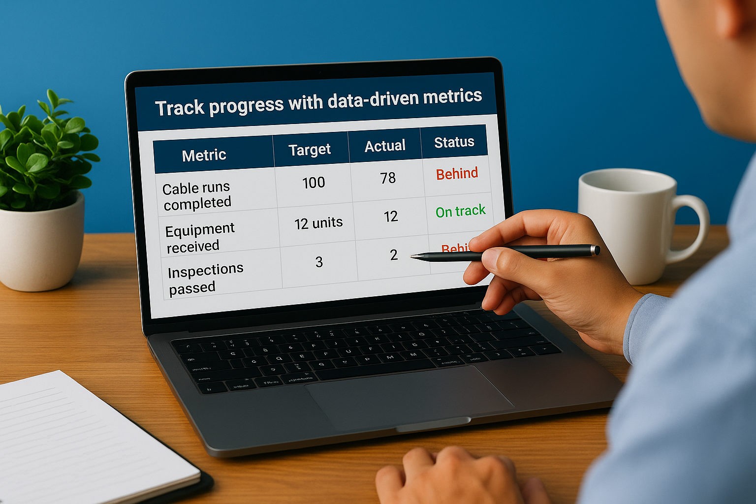 8. Track progress with data-driven metrics