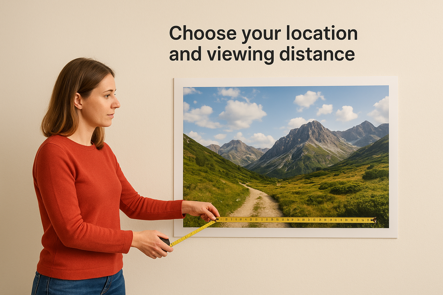 Choose your location and viewing distance