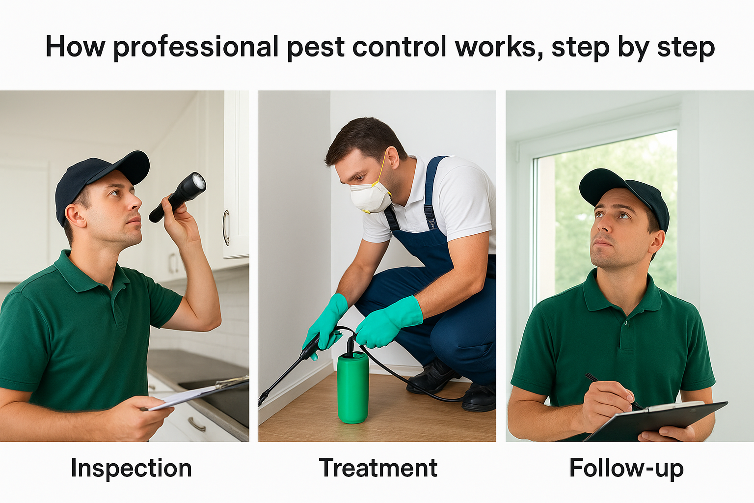 How professional pest control works, step by step