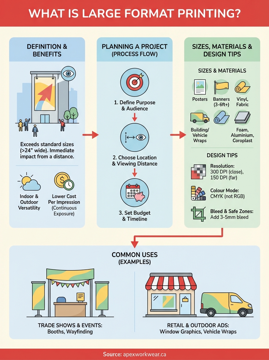 what is large format printing infographic