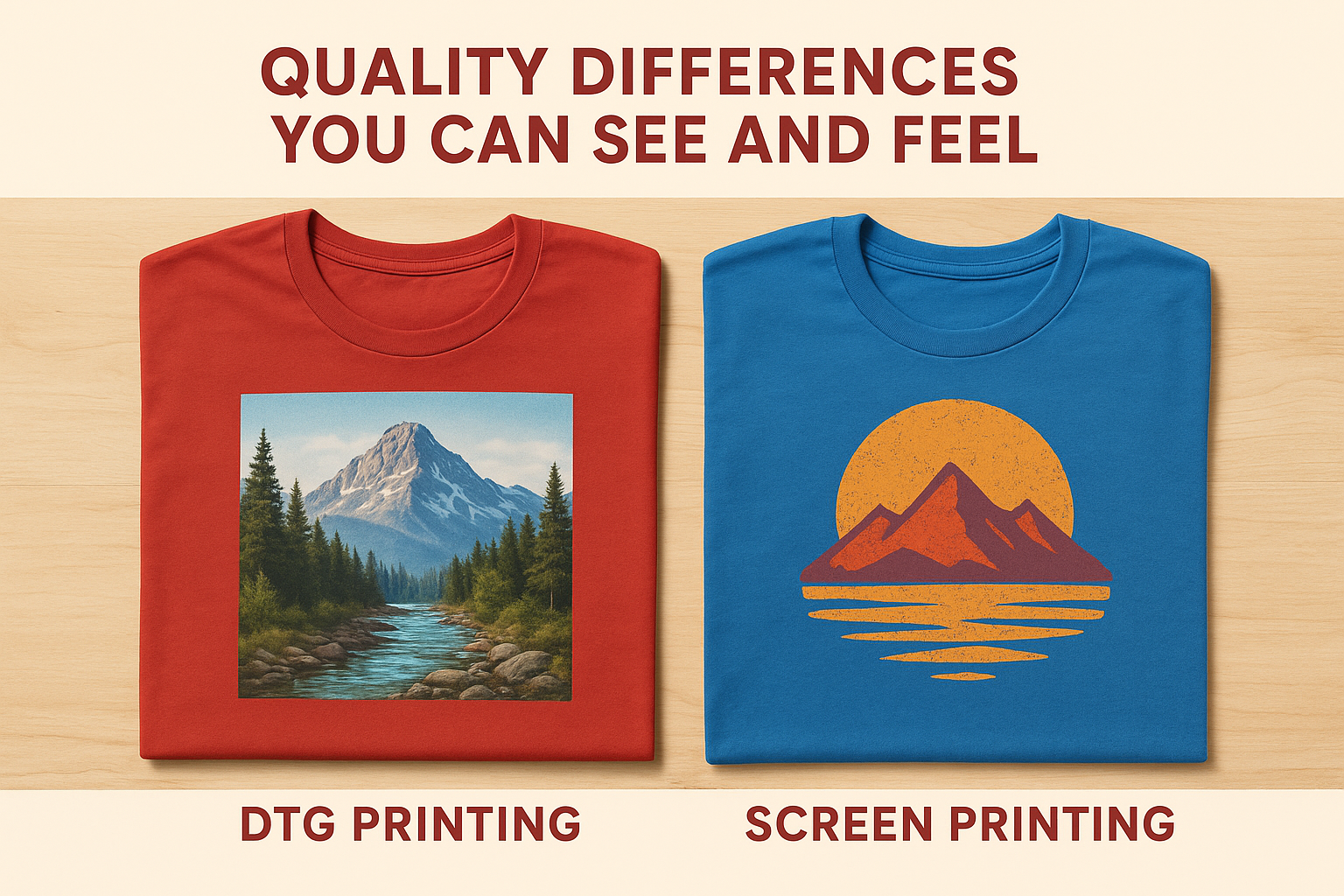 Quality differences you can see and feel