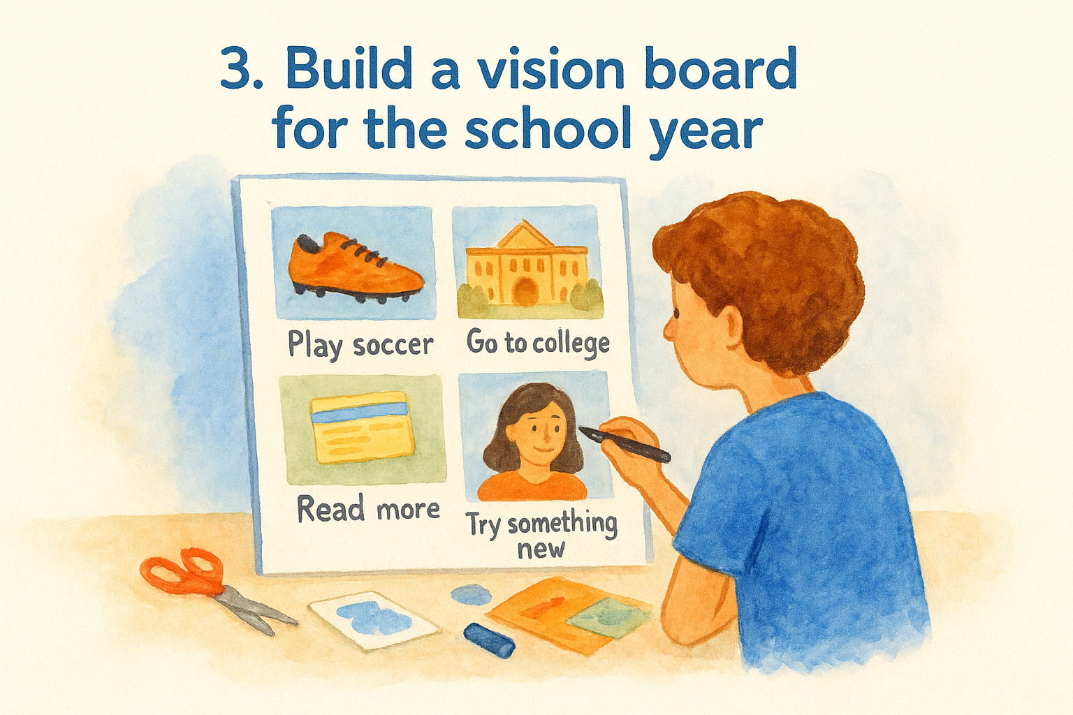 3. Build a vision board for the school year