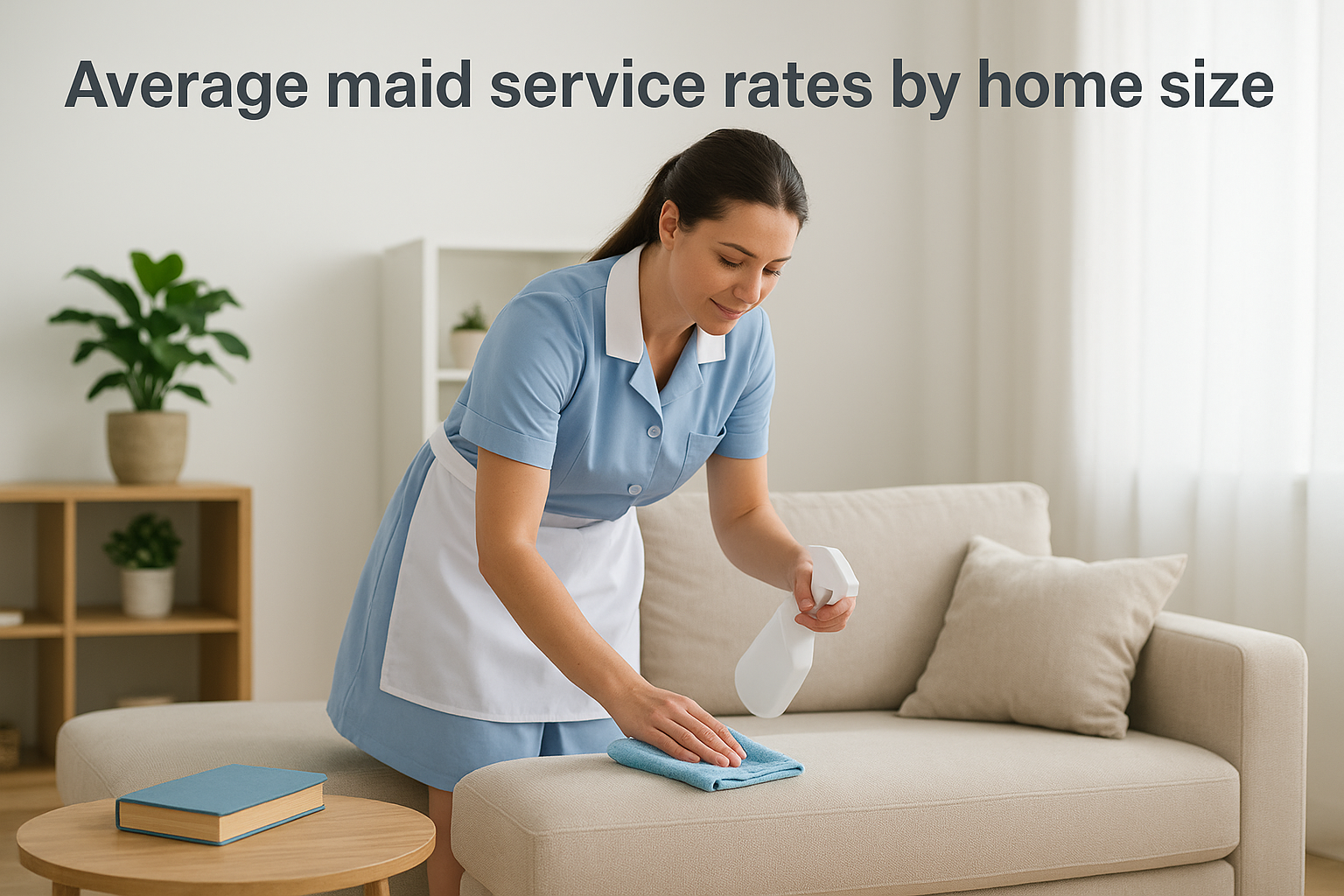 Average maid service rates by home size