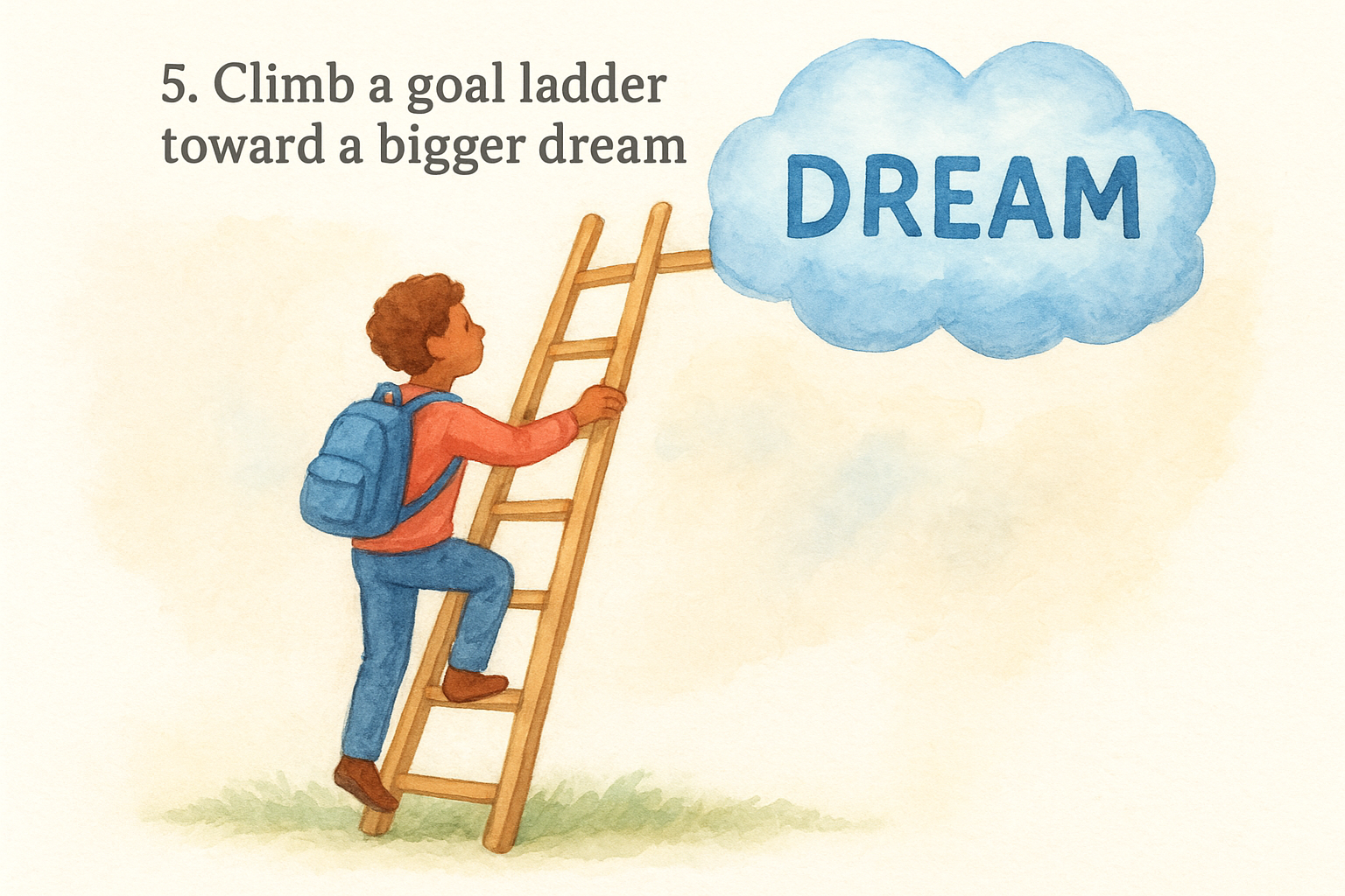 5. Climb a goal ladder toward a bigger dream