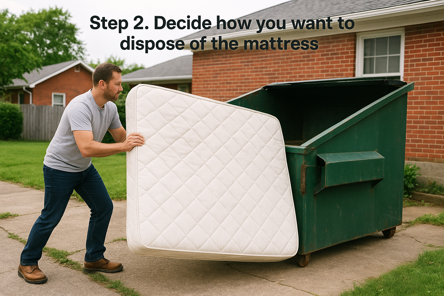 Step 2. Decide how you want to dispose of the mattress