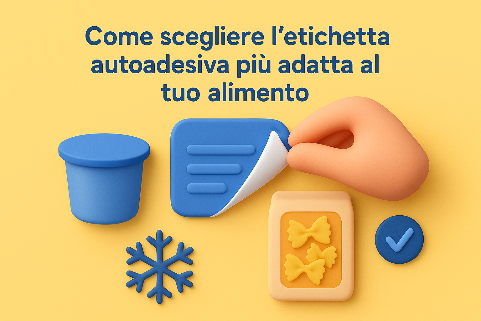 Come scegliere l'etichetta autoadesiva più adatta al tuo alimento