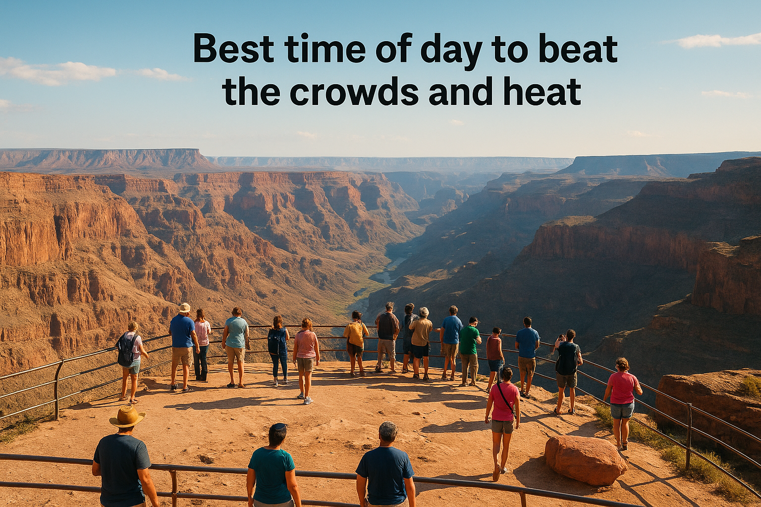 Best time of day to beat the crowds and heat
