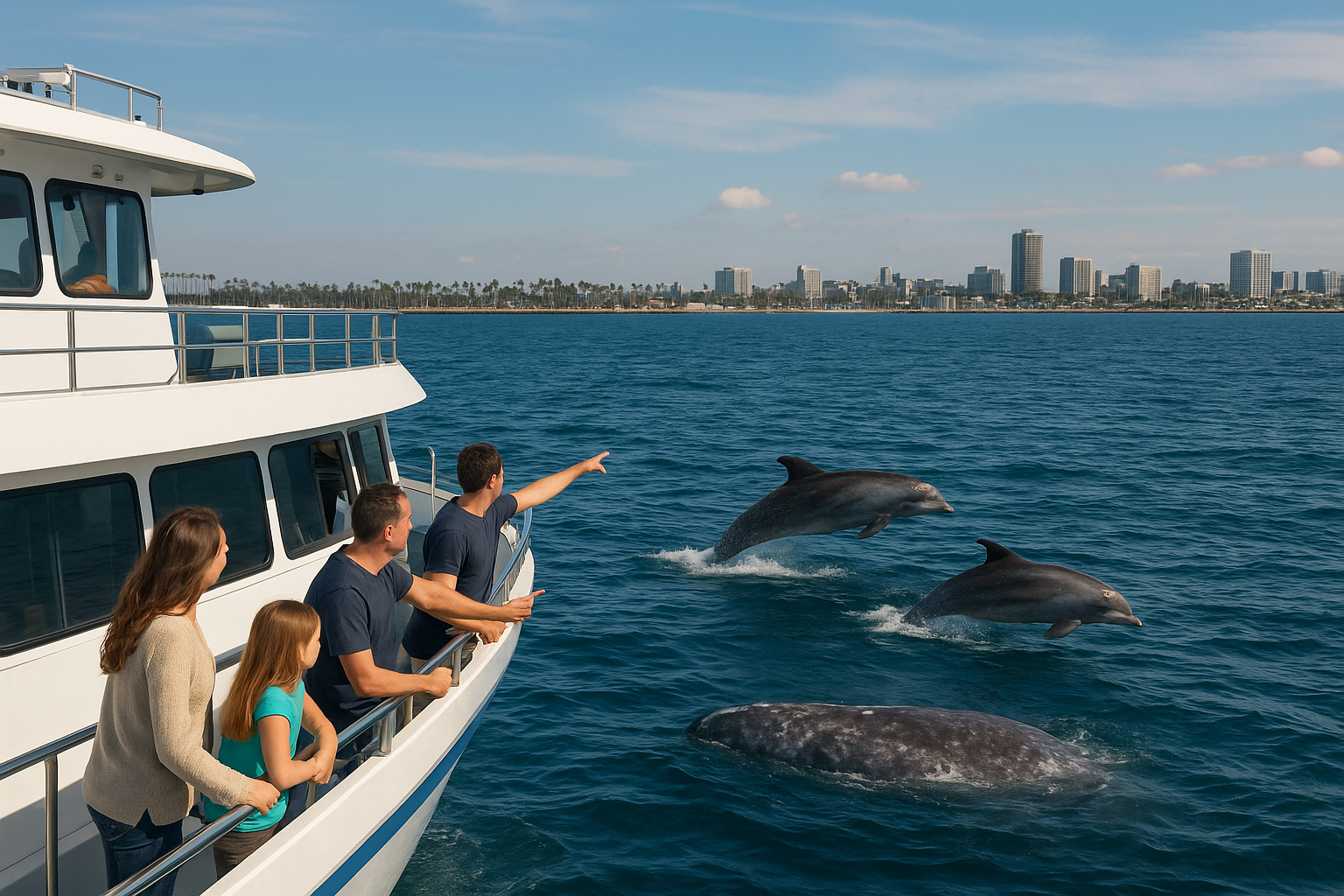 8. Long Beach whale and dolphin watching cruise