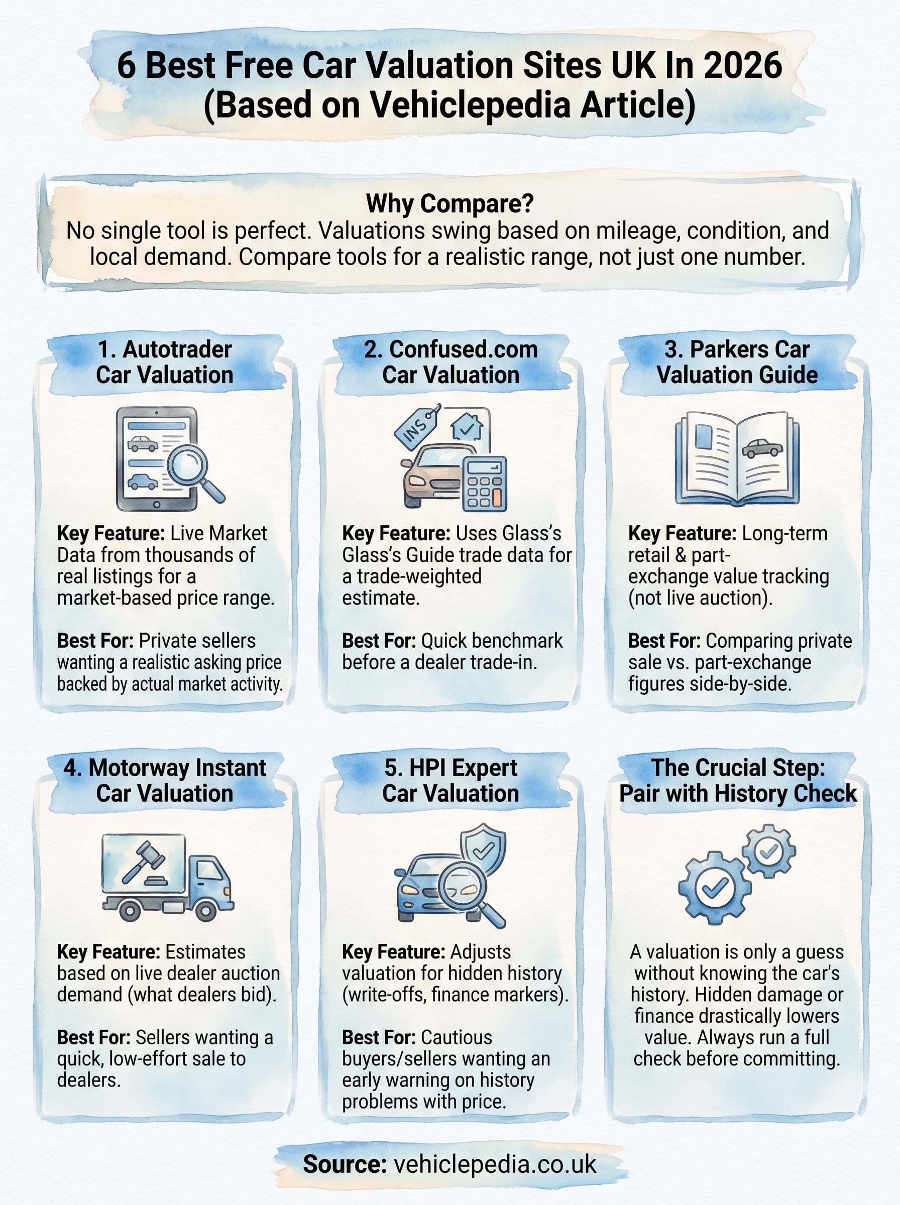 best free car valuation uk infographic