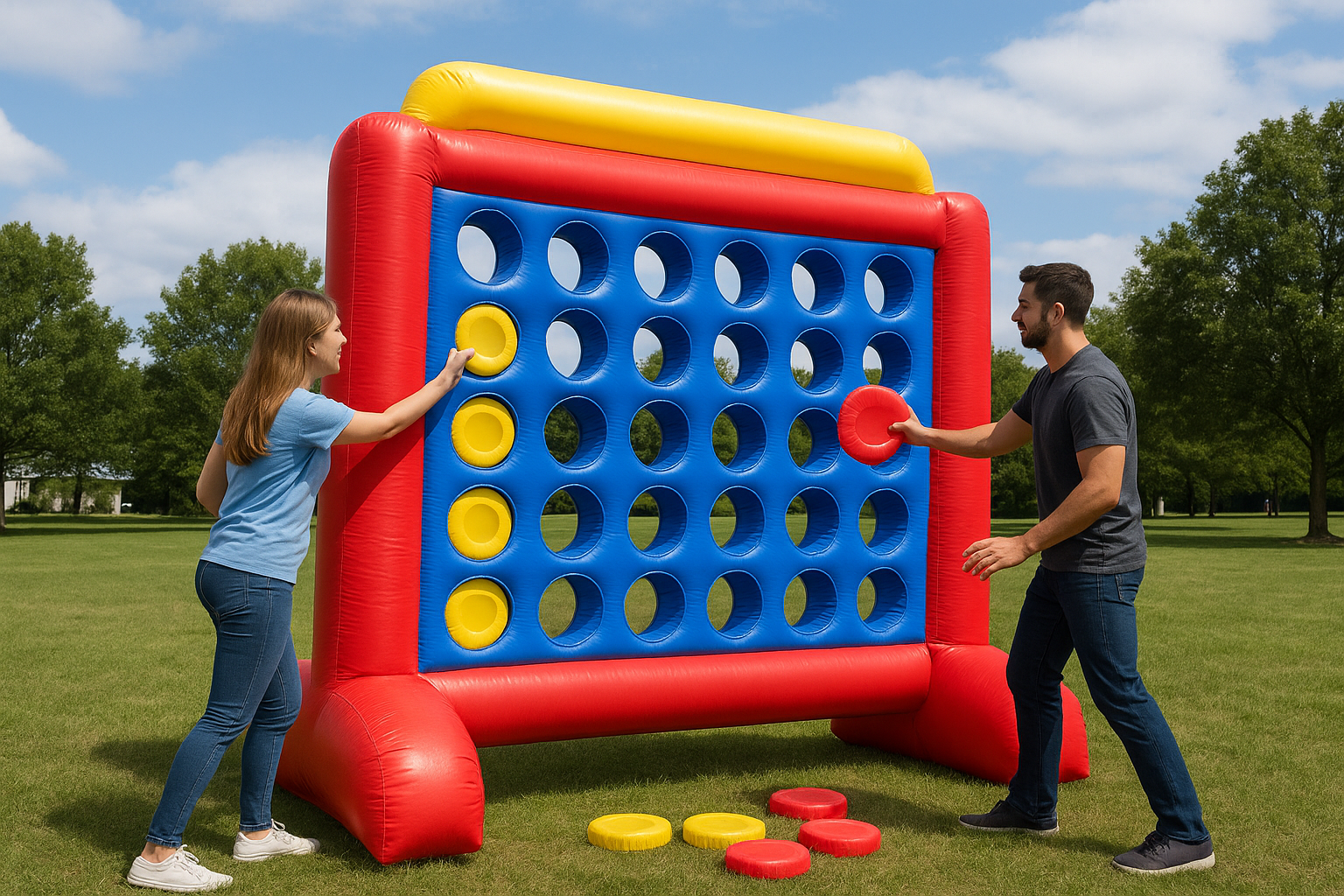 2. Giant inflatable connect four