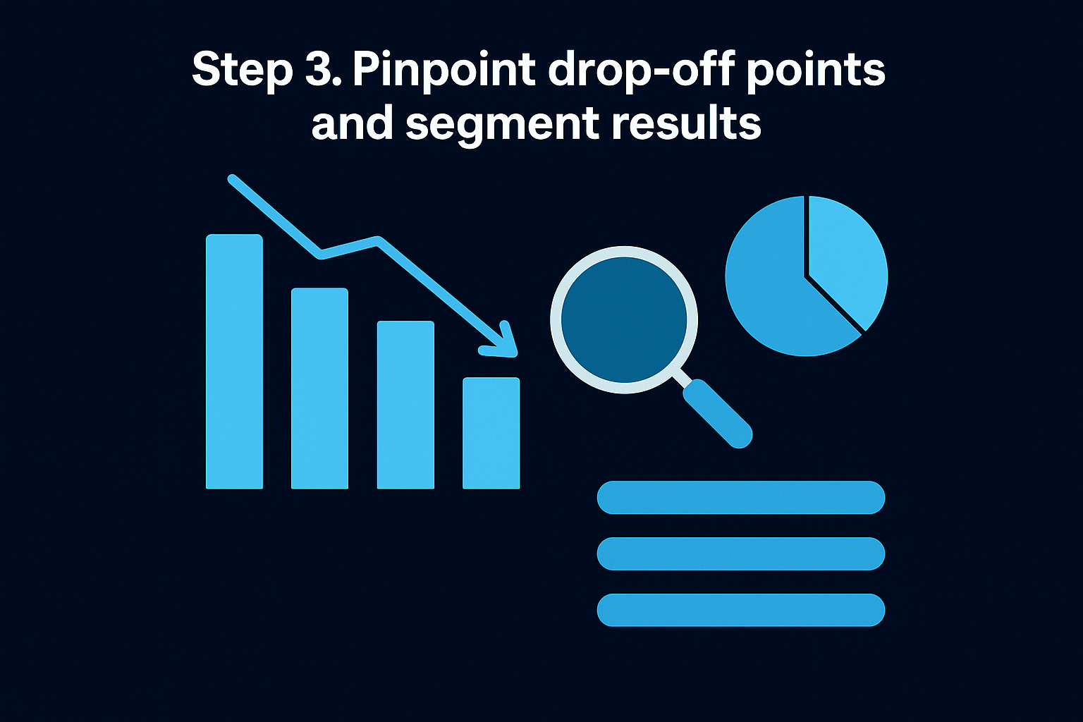 Step 3. Pinpoint drop-off points and segment results