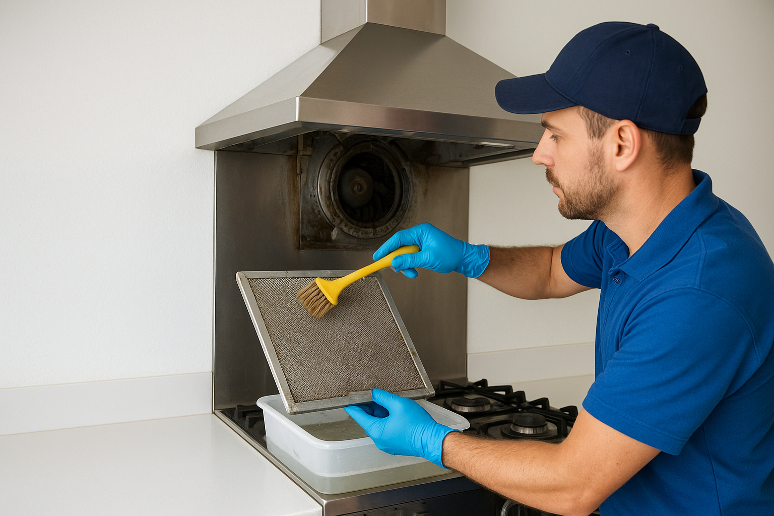 What a professional range hood cleaning service includes
