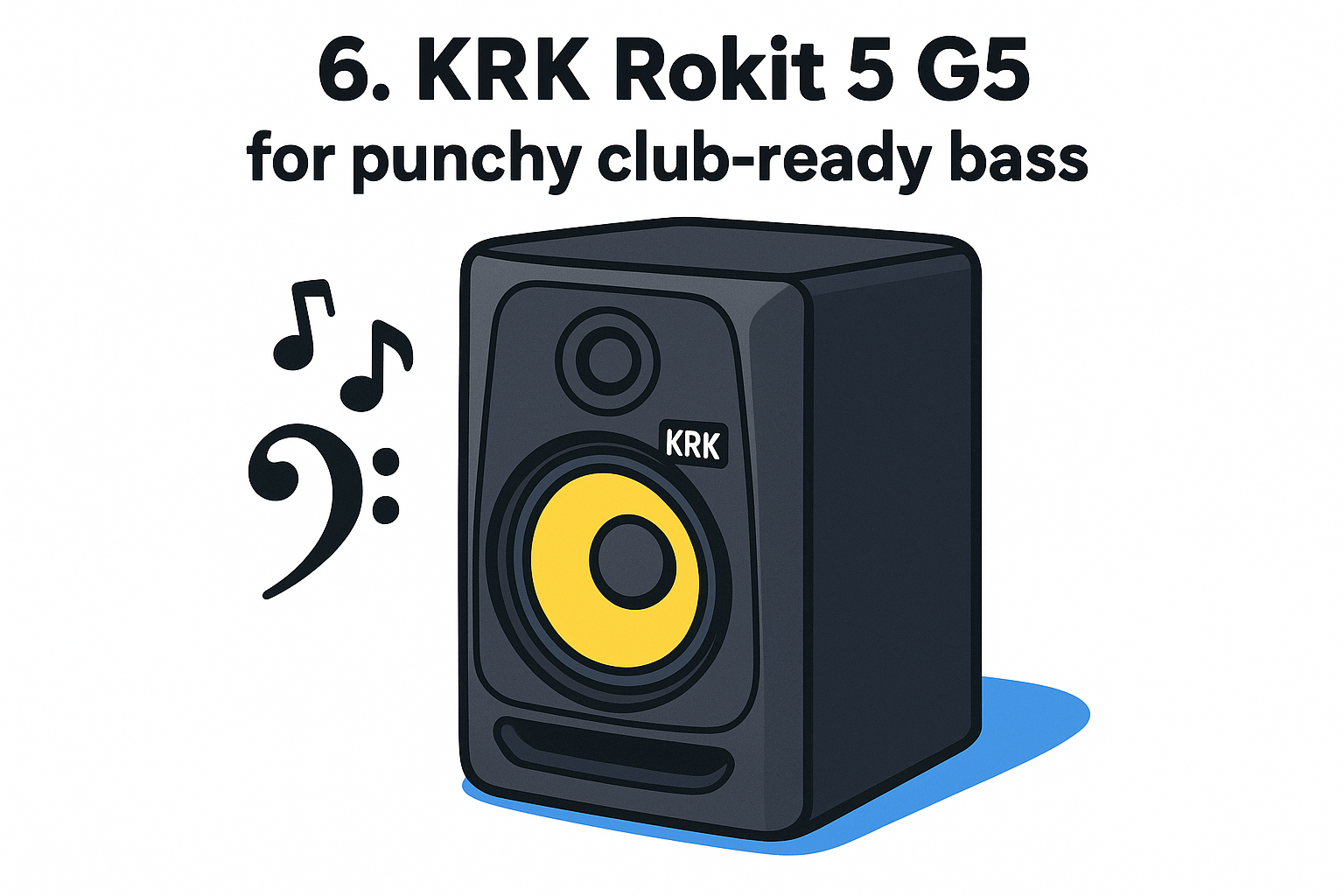 6. KRK Rokit 5 G5 for punchy club-ready bass
