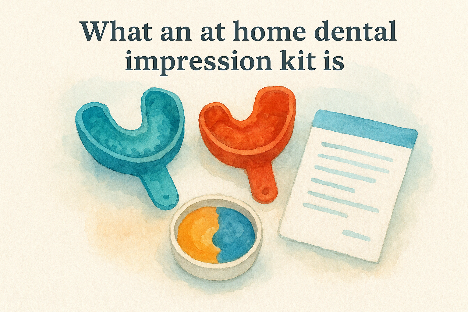 What an at home dental impression kit is