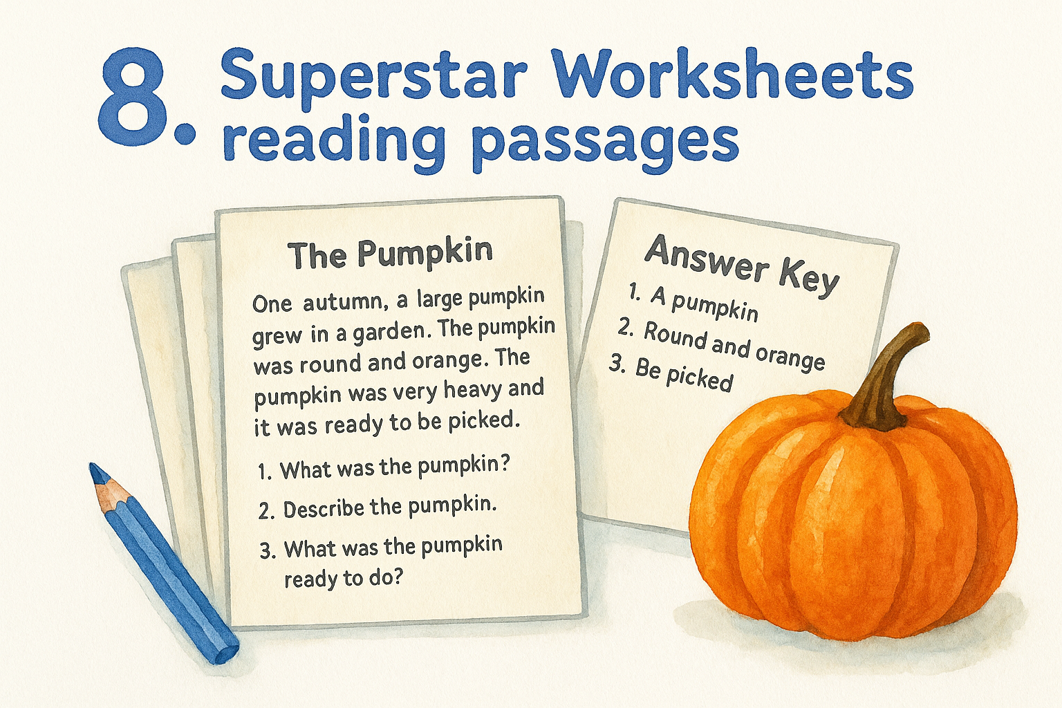 8. Superstar Worksheets reading passages