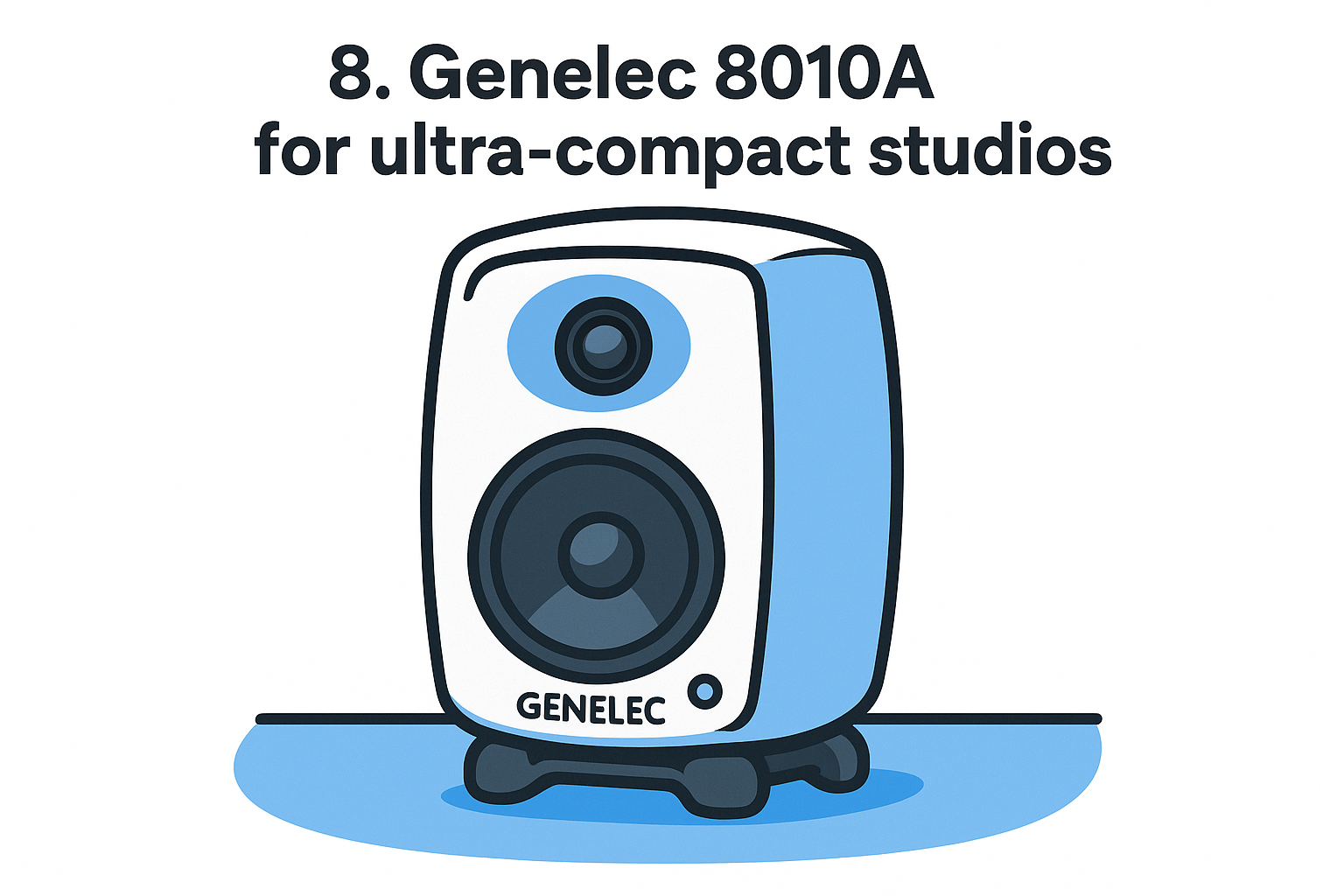 8. Genelec 8010A for ultra-compact studios