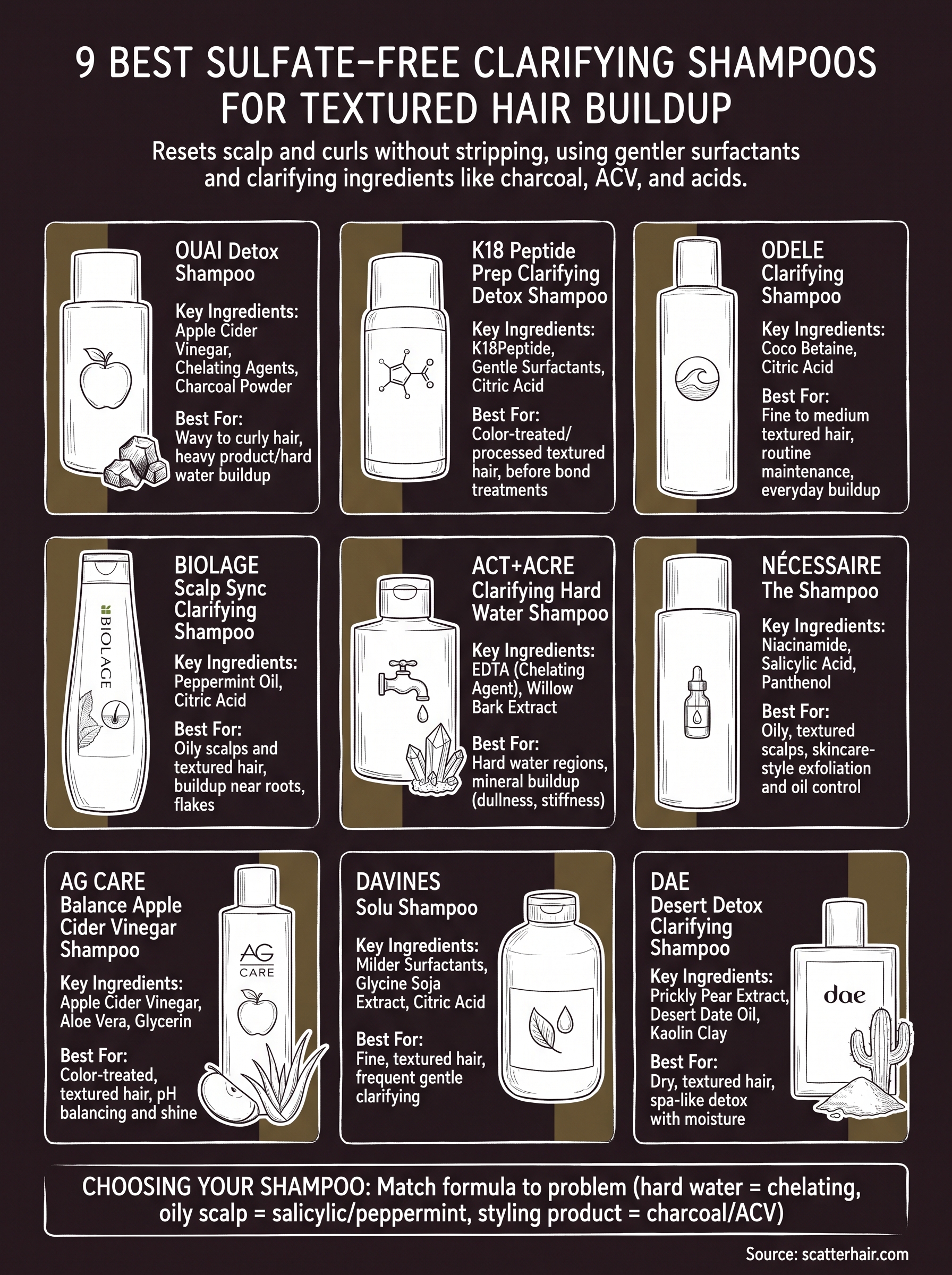 best sulfate free clarifying shampoo infographic