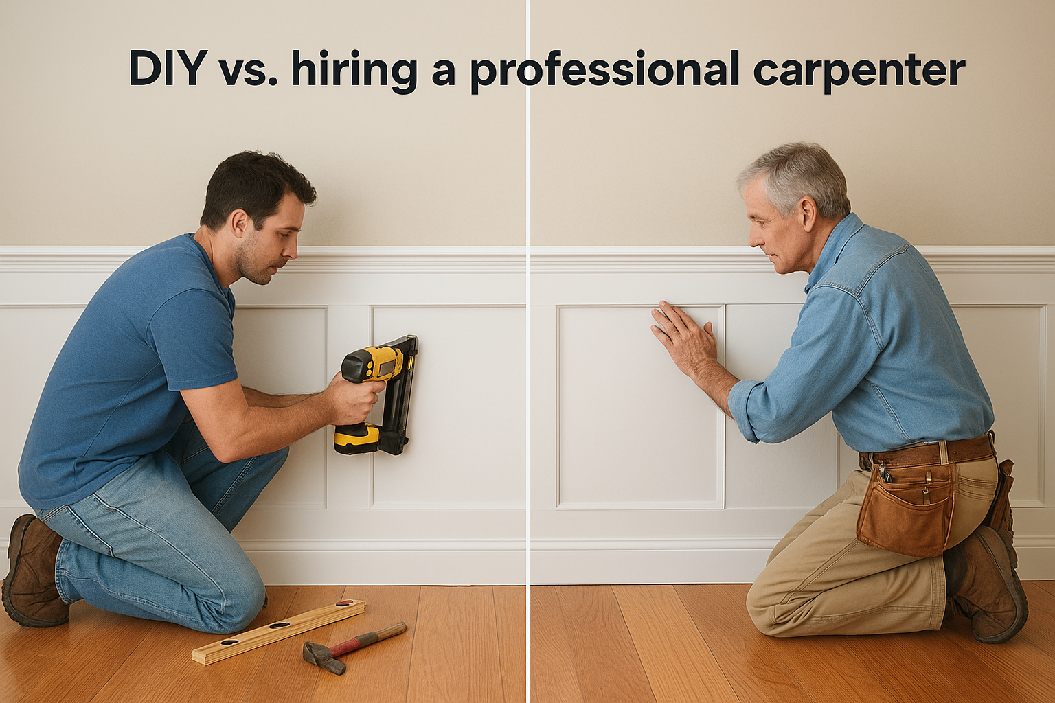 DIY vs. hiring a professional carpenter