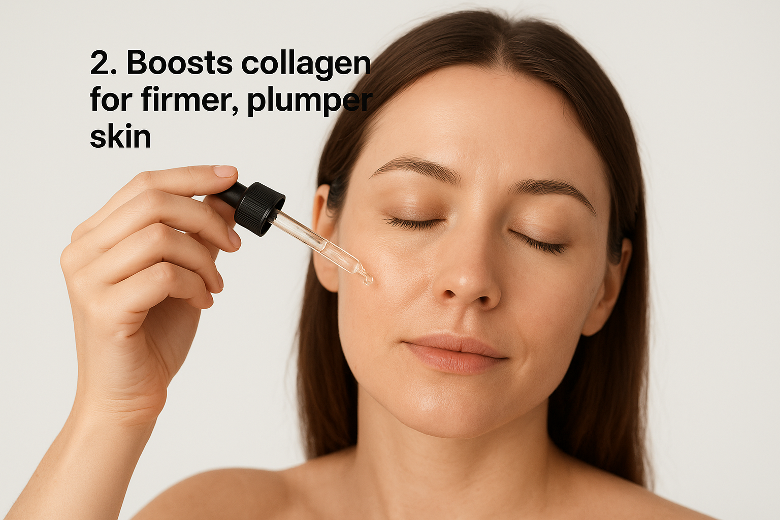2. Boosts collagen for firmer, plumper skin