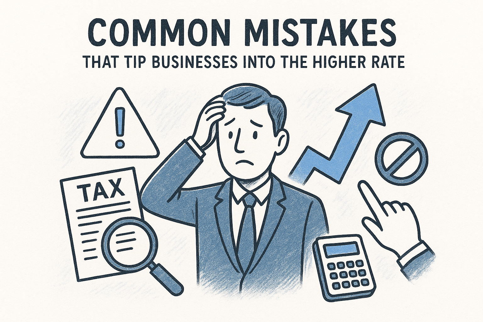 Common mistakes that tip businesses into the higher rate